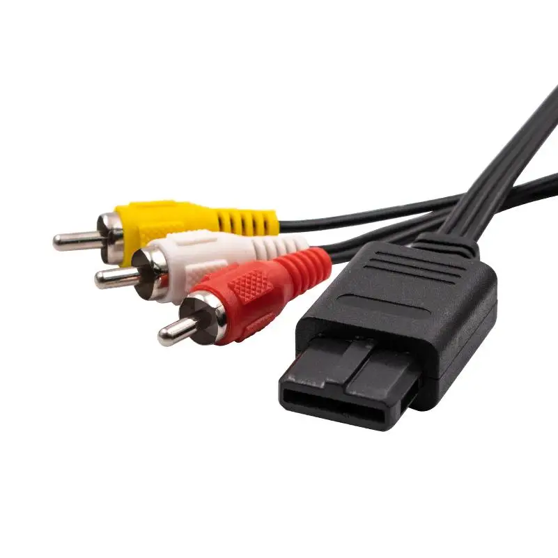 AV Cable 1.8M Video Cable for Nintendo 64 Audio TV Video Cord To RCA for Super Nintend GameCube N64 SNES