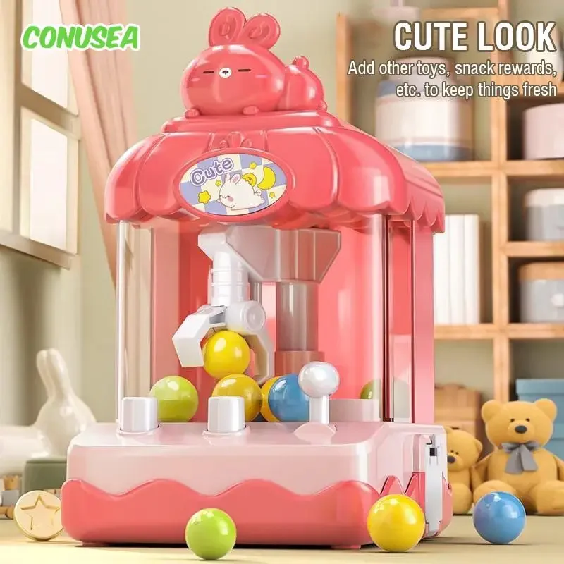 Animals Claw Machine Balls Doll Machine Interactive Catch Toys Kids Playhouse Education Toys Children Birthday Gifts Boys Girls 4