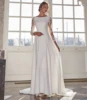 Simple Long Sleeve Wedding Dress Floor Length A-Line Robe De Mariee Customzie For Women Bridal Gowns Elegant vestido de novia 2