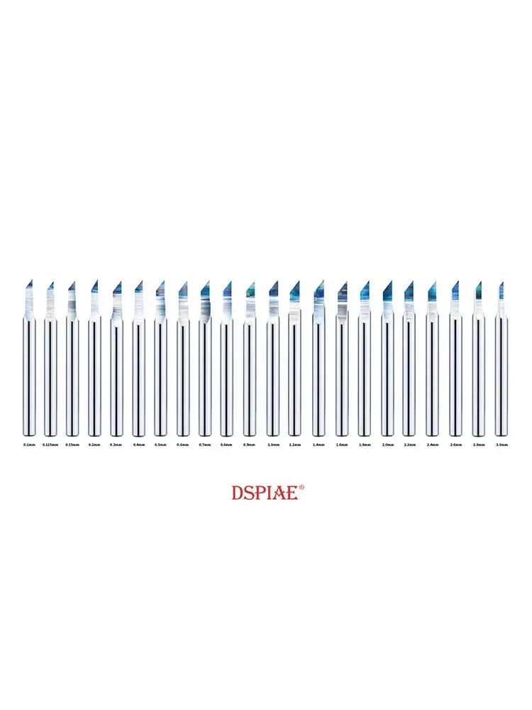 Model Tools DSPIAE Model Making Tool PB Series Full Section Tungsten Steel Pushing Knife Head 0.1-3.0MM Multiple Models