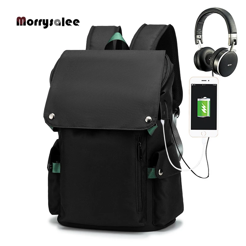Backpack Men USB Charging Waterproof Laptop Women Casual Oxford Male Business Bag Computer Notebook Backpacks 15.6 Inch 2024 New 5