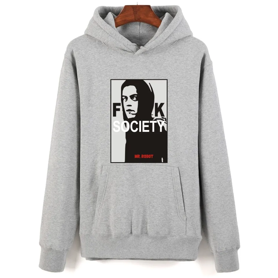 2023 Newest Mr Robot Hoodies Retro Letter 2D Print Hoodies Men Women Harajuku Trend Sweatshirts Casual Male female Pullovers