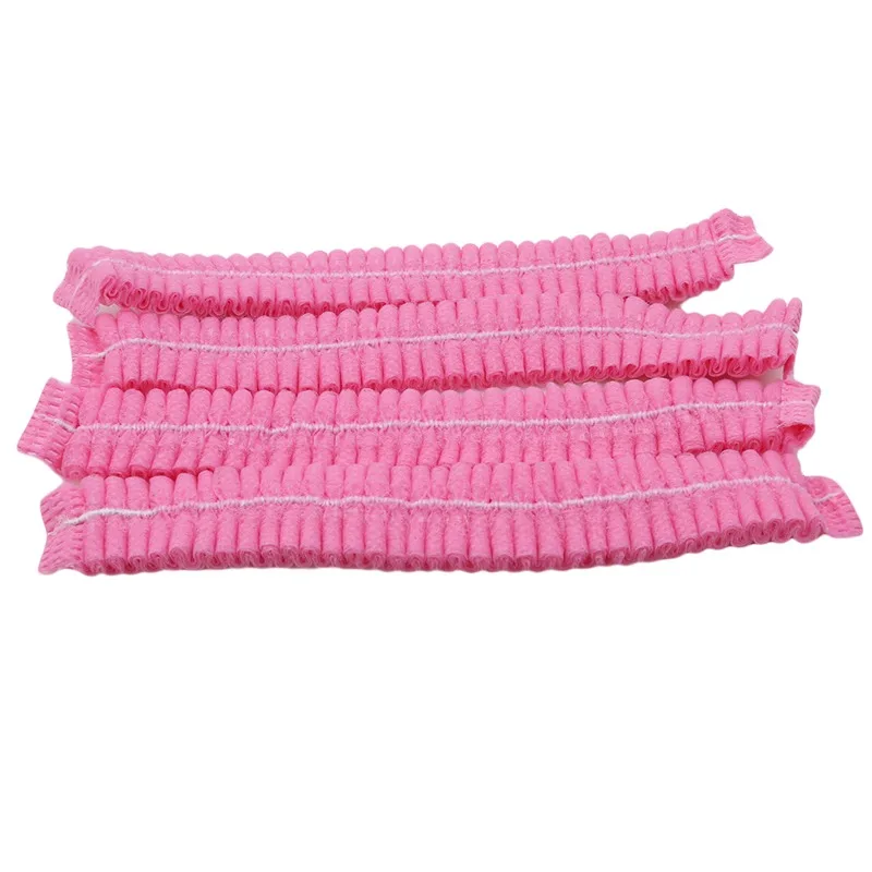 Kitchen Disposable Hair Head Covers Net Bouffant Dustproof Anti Dust Caps Breathable Shower Bathing Hats 100PCS
