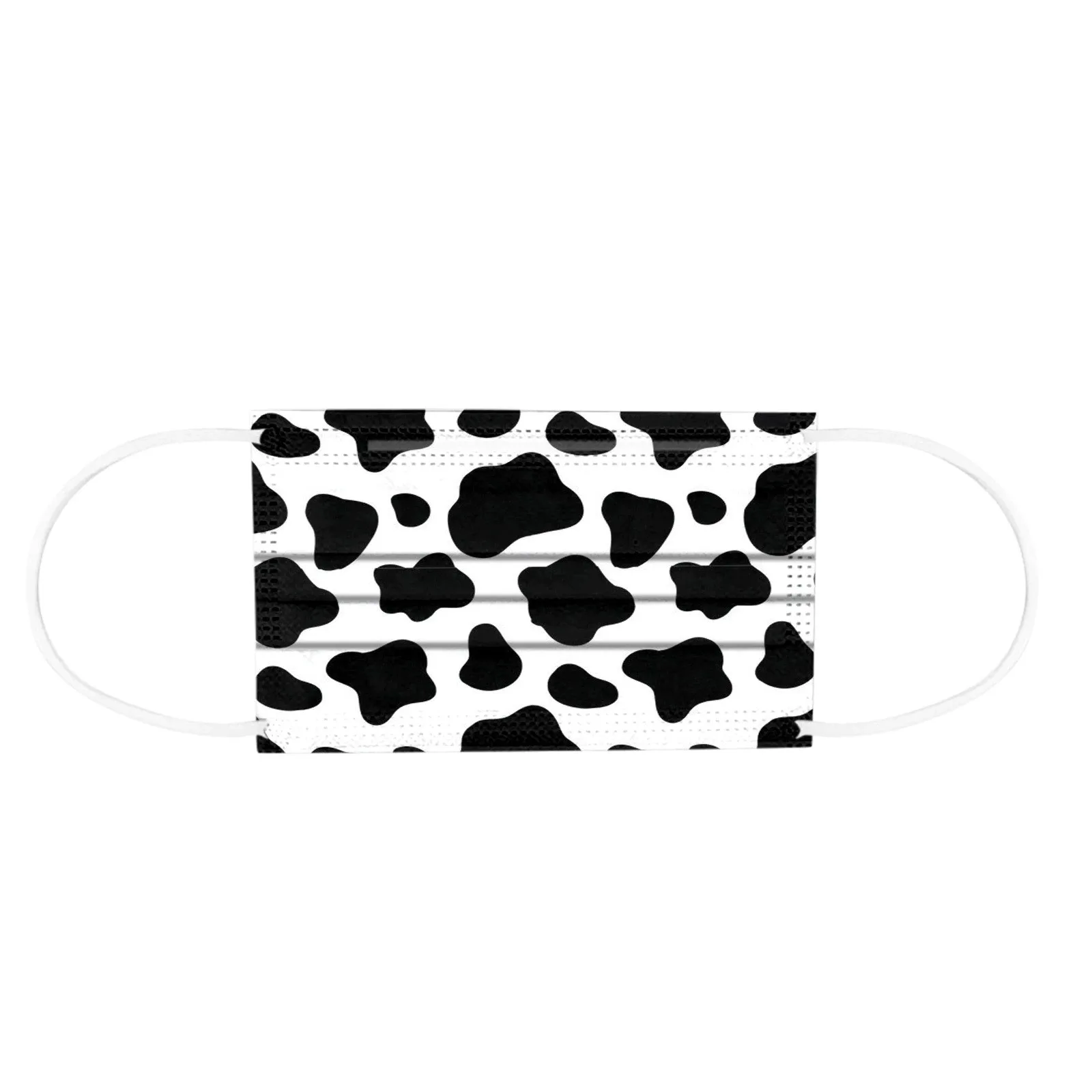 Adult Printing Disposable Protection Three Layer Face Mask With Nose Strip Outdoor Dust-Proof Face Protective Mask Disposable