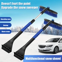 

Car Winter Snow Bush Scraper Telescopic Handle Detachable Ice Scraper Car Window Cleaner Auto Cleaning Tool Accessories