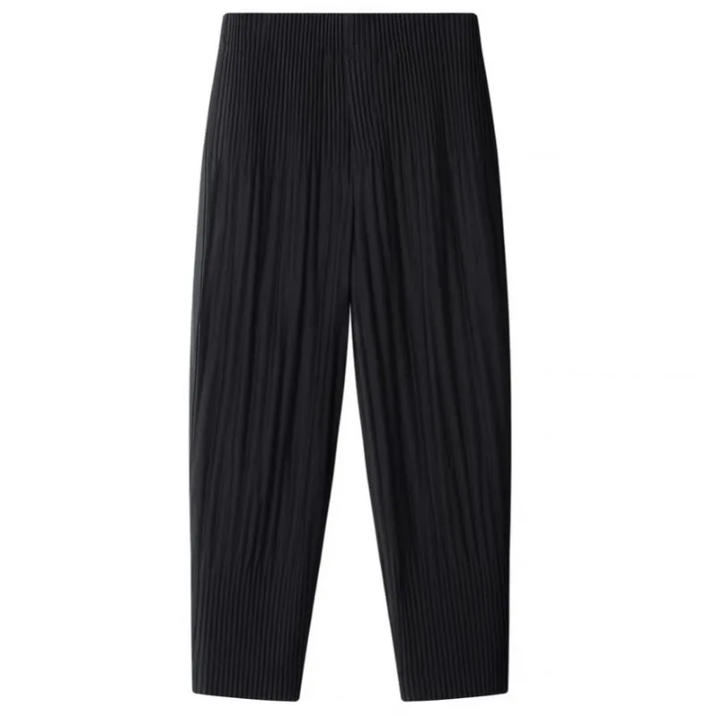 Men's Pleated Lantern Pants Men's Pants Loose Casual Spring Summer Haren Trousers Nine-minute Tide