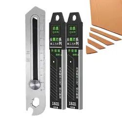 Utility Cutter Heavy Duty Carpet Cutter Stainless Steel Retractable Utility Knives Industrial Knives With Ergonomic Handle