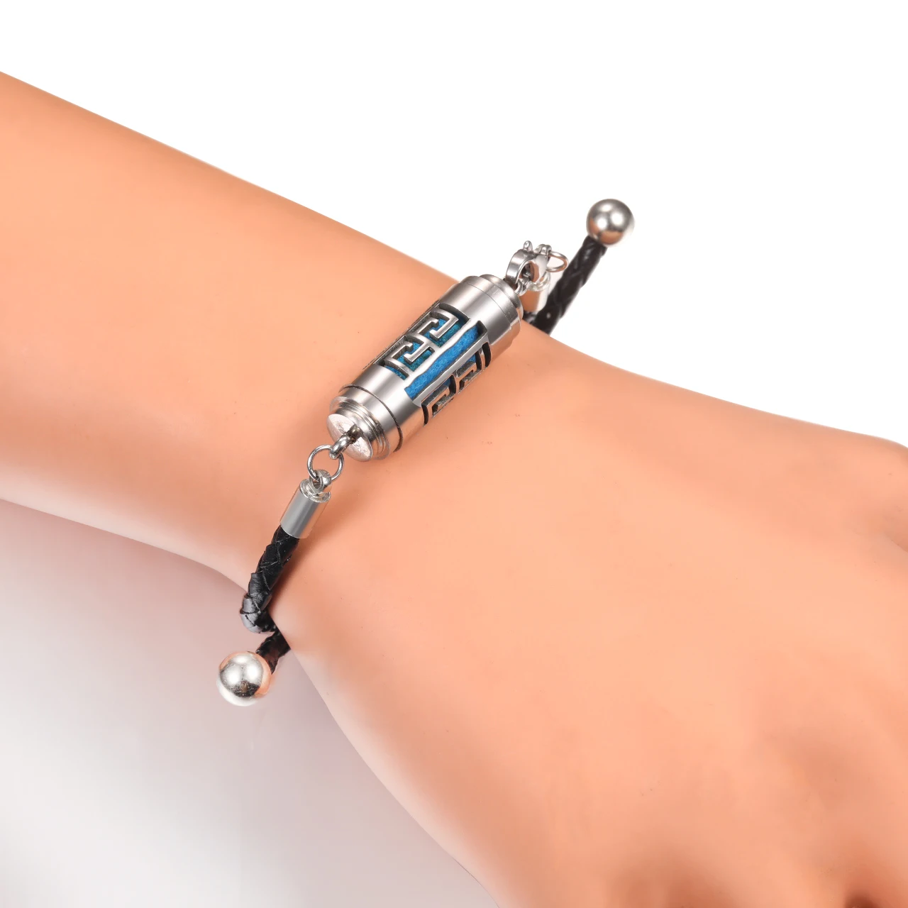 OIDEA Bracciale Rigido Albero Della Vita In Acciaio Inox - Diametro 17,5 Cm - Regalo Per Donna Con Scatola (Argento/Oro Rosa)