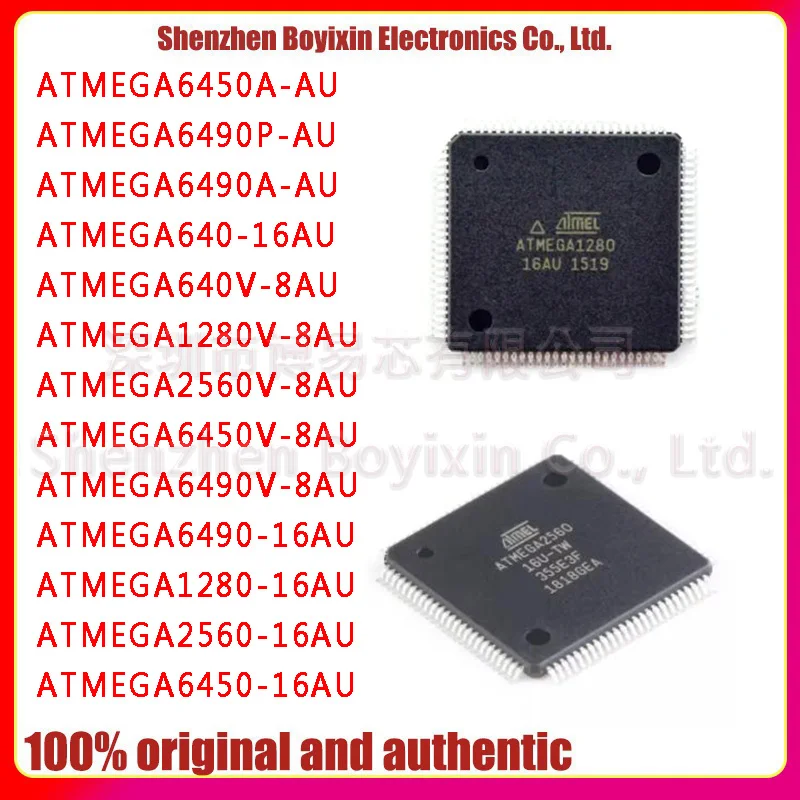 

ATMEGA6450A 6490P 6490A-AU ATMEGA640V 1280V 2560V 6450V 6490V-8AU ATMEGA640 6490 1280 2560 6450-16AU QFP100