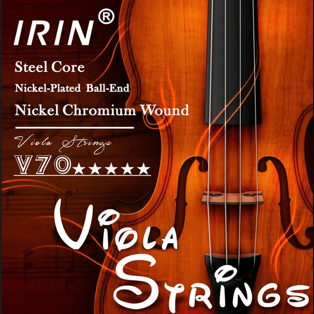 Irin V70 Viola Strings Filo Di Acciaio Inossidabile Nichel Argento String Per 4/4 3/4 1/2 1/4 Accessori Per Parti Di Strumenti A Corda Viola