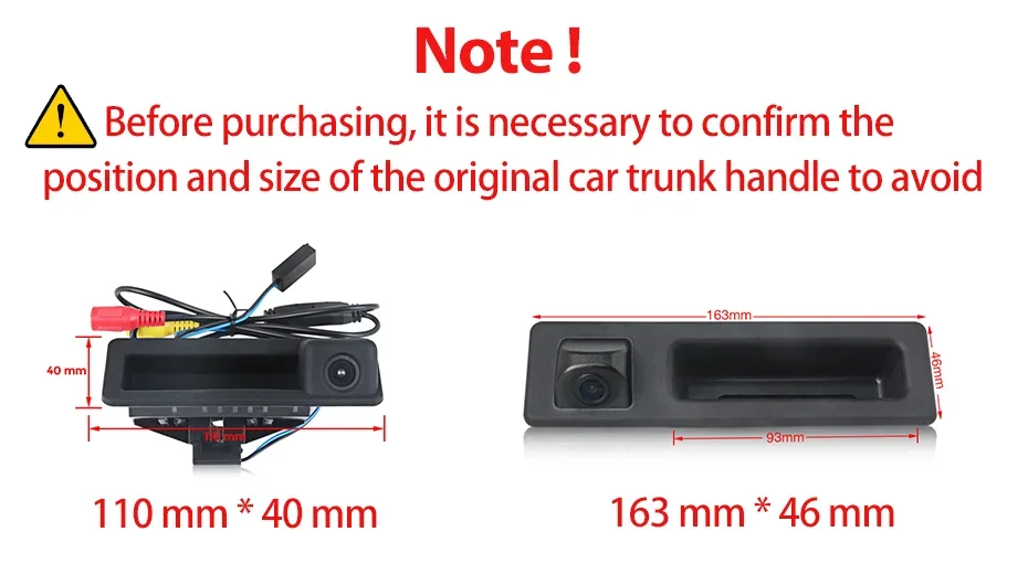 Auto Reverse Backup Stamm Griff Kamera Für BMW E60 E39 E90 E82 E61 X1 X3 X4 E84 X5 X6 E70 E92 E91 E88 E93 X5 F10 F11 F30 F31 F32 – Detail 2