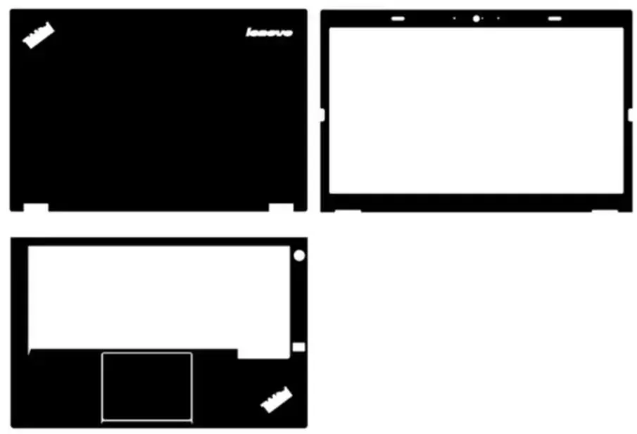Pre-cut 1xTop 1xPalmrest 1xScreen Bezel Skin Sticker Cover Case Film For Thinkpad X270 T440P T450 X390 X395 P73 T460 T440 T430 laptop sticker
