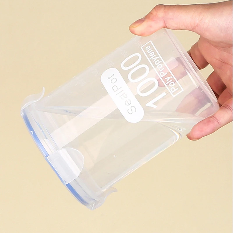 Clear Sealed Grain Jars 6