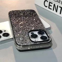 Luxury Full Glitter Diamond Phone Case - Ultra Thin Cover - iPhone 14 (JB Purple)
