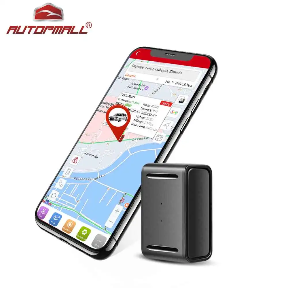 AUTOPMALL MINI Size 1500mah Personal Car GPS Tracker Easy for Carrying Bulit-in Magnet Voice Monitor Life Time Free MiCODUS APP