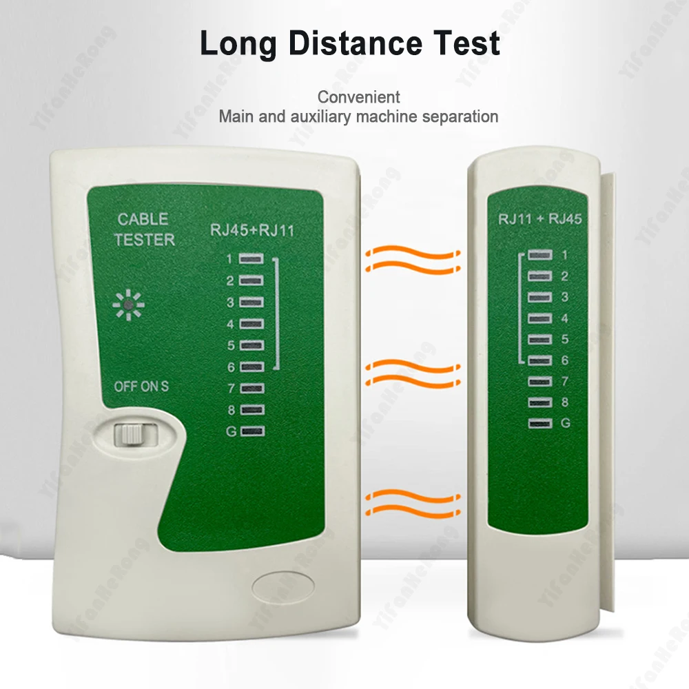 

Network Cable Tester RJ45 Ethernet Cable Tester Lan Test Tool for Cat5 Cat6 CAT7 8P 6P LAN Cable and RJ11 Telephone Cable