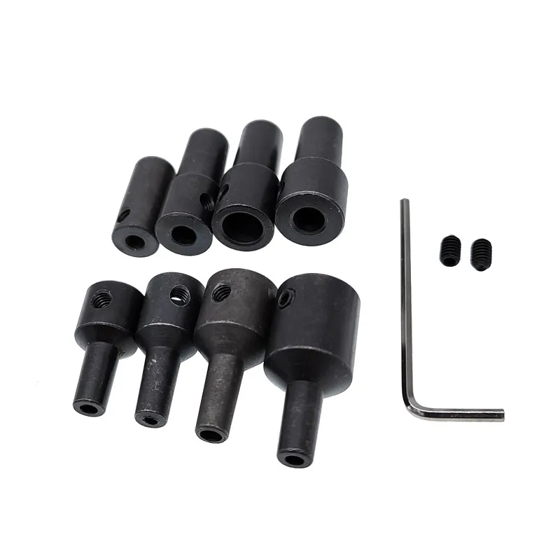 4 Raccords Rigides Acier Inoxydable 5mm à 8mm - Lot Neuf, Pour Arbre Ou Connecteur