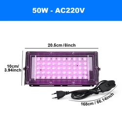 Enhanced Full Spectrum Outdoor LED Grow Light (EU Plug 50W)
