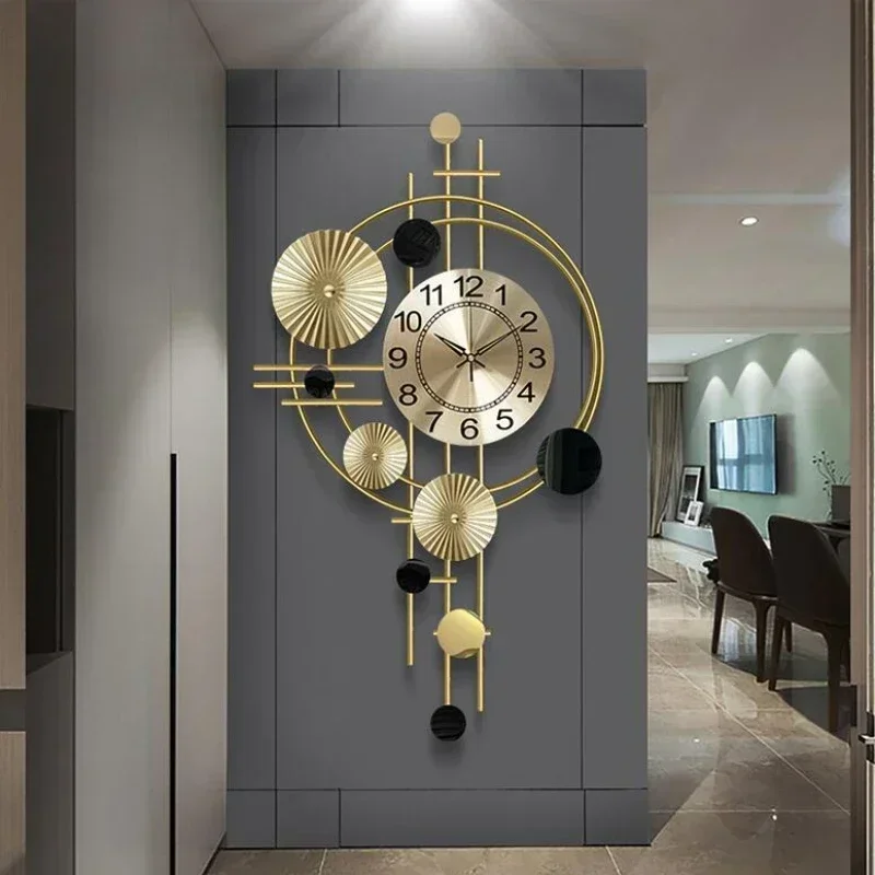 

Large Wall Clock Living Room Decoration Nordic Wall Clocks Modern Design Luxury Mute Digital Watches Home Docer Reloj De Pared