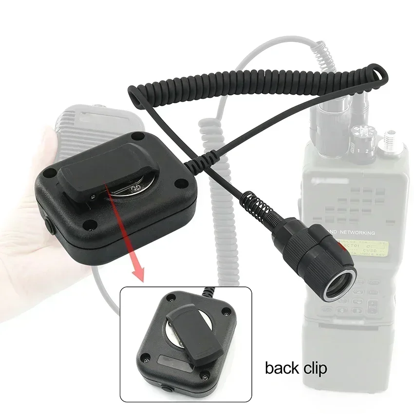 Tactical PTT Military Adapter 6 Pin Handheld Speaker Microphone for AN/PRC 148 152 163 Walkie Talkie ,PRC-152 Dummy Model