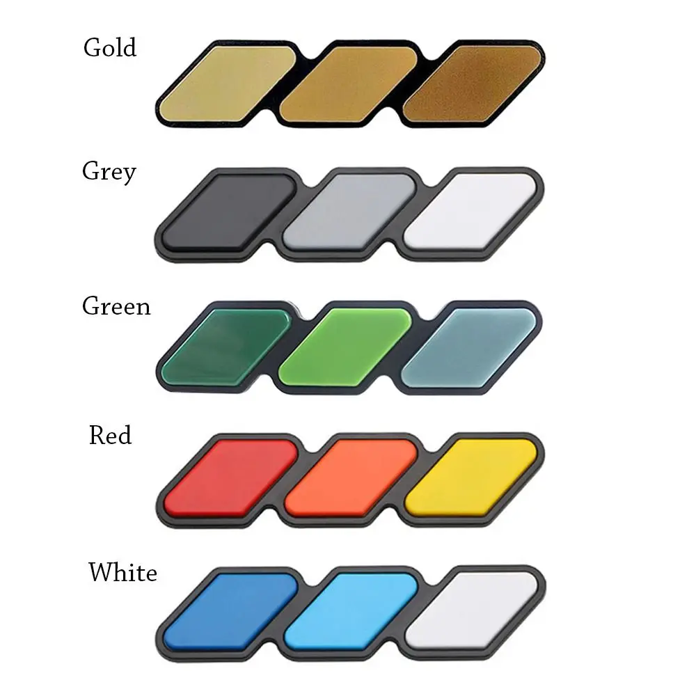 For Tacoma 4Runner Anti-collision For Toyota 3 Grille Badge Car Protection Modified Decorative Strip Emblem