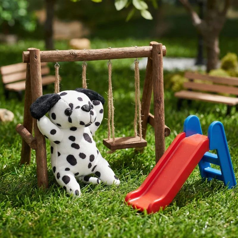 15CM Niedlicher Kleiner Gefleckter Hund Plüschtier Dalmatiner Plüschspielzeug Realistisches Welpen-Spielzeug – Detail 5