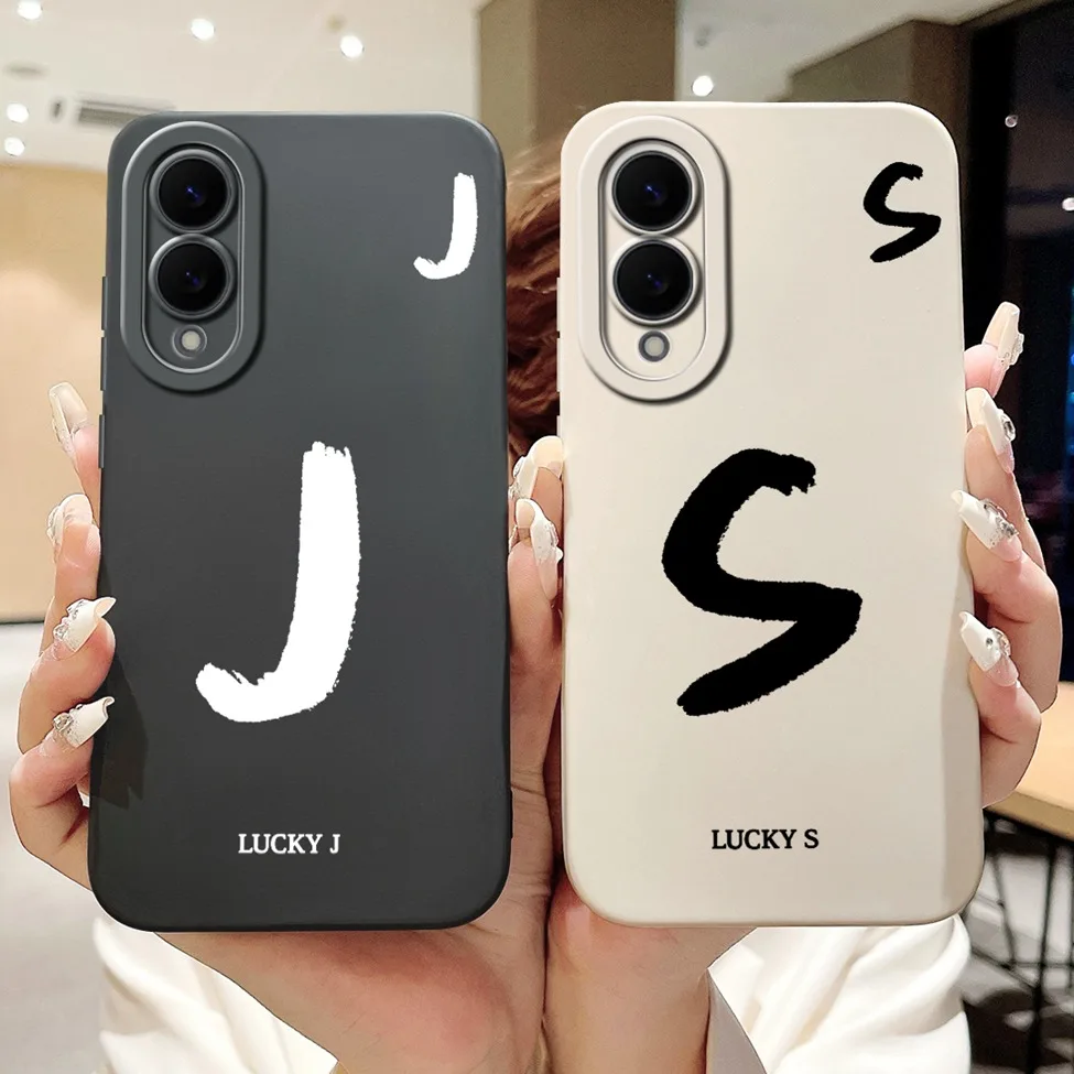 Luxury Crown & Floral Painted Silicone Phone Case - Simple Fashion Letters Design