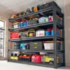 48" W Garage Shelving 2750LBS Heavy Duty Garage Storage 5 Tier Adjustable Metal Storage Shelves Industrial Shelving 1