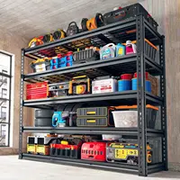 48" W Garage Shelving 2750LBS Heavy Duty Garage Storage 5 Tier Adjustable Metal Storage Shelves Industrial Shelving 1