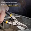 DELI  Aviation Scissor Tin Snips Metal Sheet Cutting Snip Cutter Multi-directional Scissors Industrial Professional Hand Tool 4