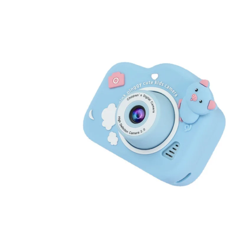 

Cross border new cute little pig children's camera high-definition dual camera digital camera mini SLR toy