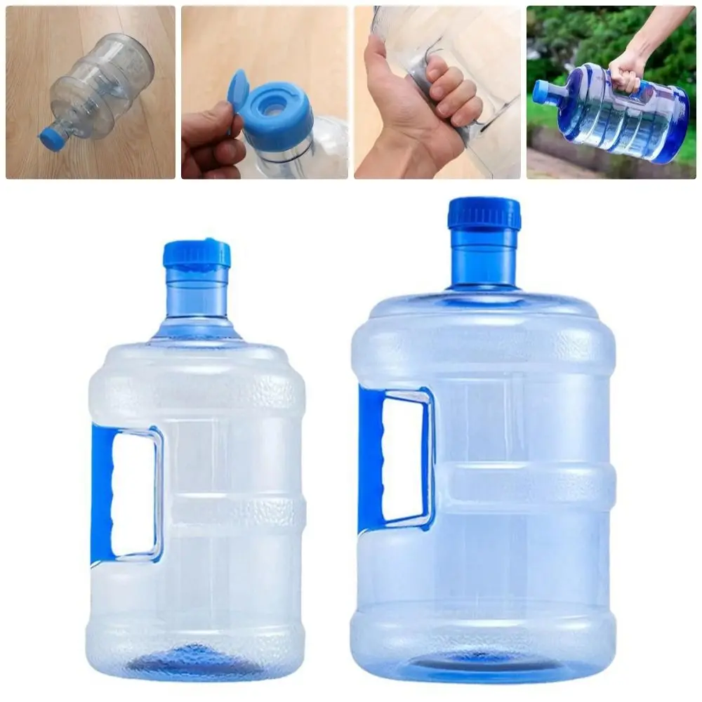 Water Bottle Empty Pure Water Bottle Jug Reusable Portable Mineral Water Container Outdoor Car Storage Bucket Food Grade Dispenser Barrel