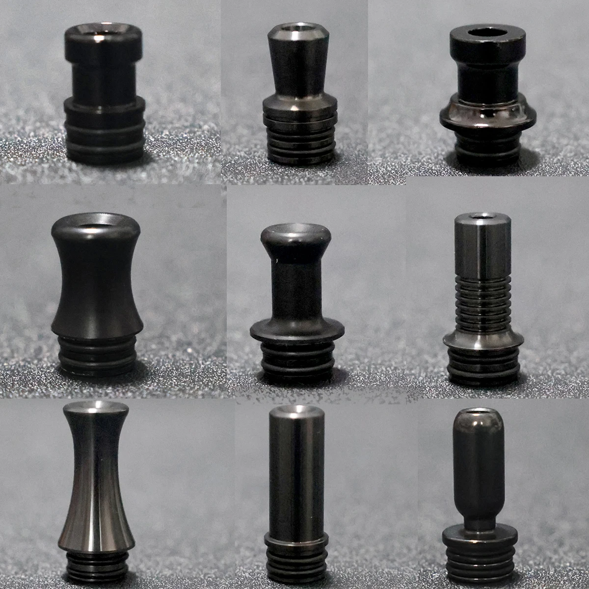 

510 черный металлический мундштук из нержавеющей стали, мундштук серии мундштуков для атомайзера RDA RTA Tank