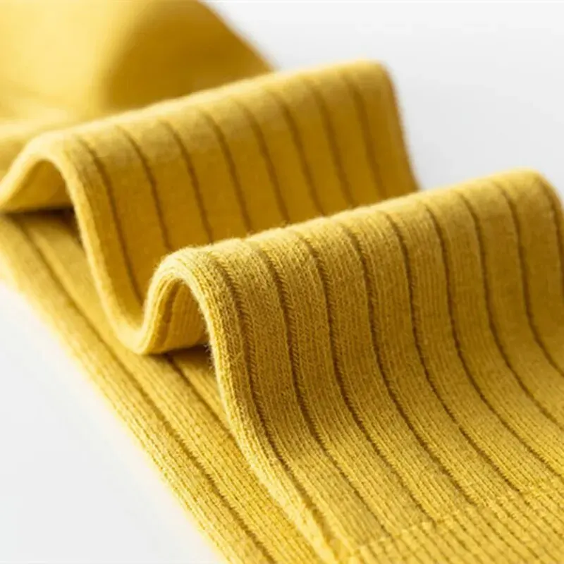 3Pairs/Lot Baby Knee High Socks Kids Girls Boys Soft Cotton Long Sock Cute Spanish Stripe Solid Children Socken For 0-8Years 6