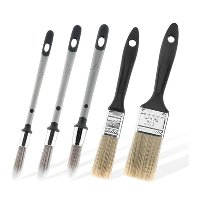 Small Paint Brushes Trim Painting Tools Wall Touch Up Paint Brush, Trim Paint Brushes 5 Piece