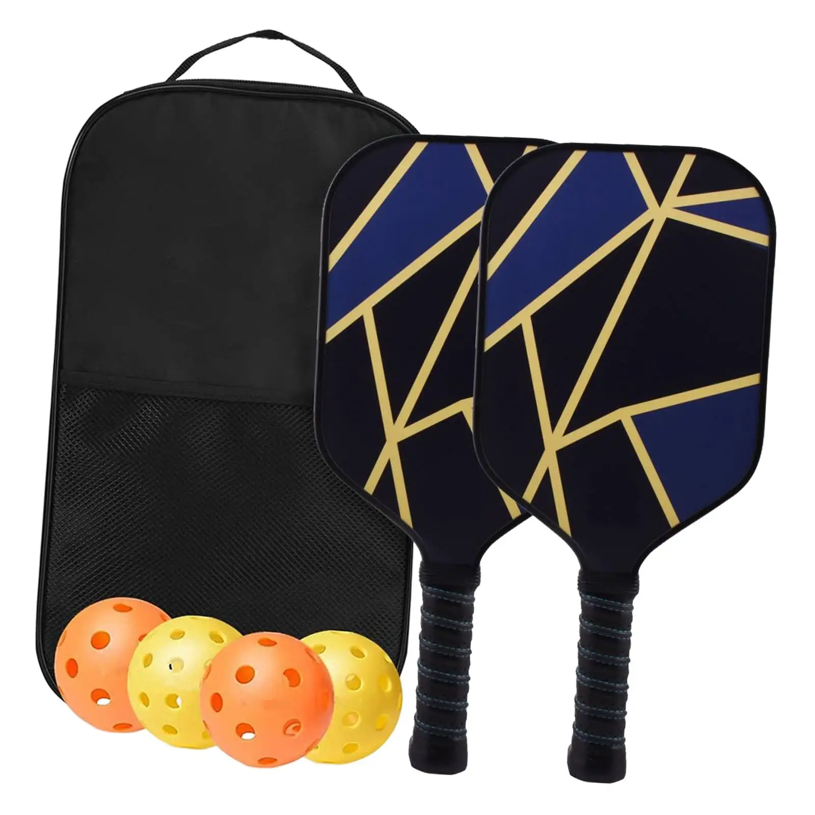 

2Pcs Glass Fiber Pickleball Paddles Set Gift for Beginner to