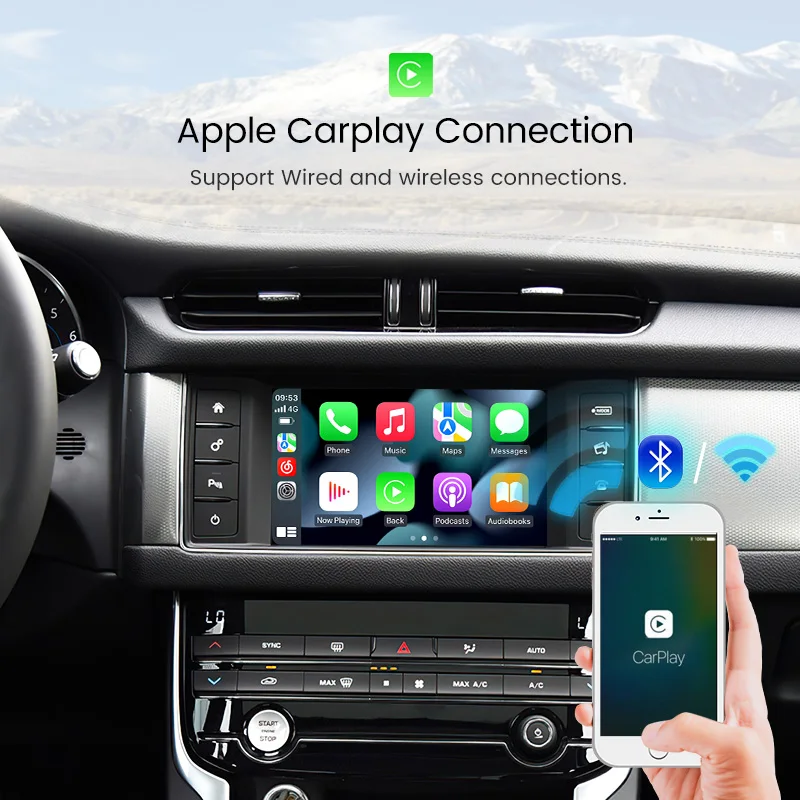 Wireless Carplay Android Auto For Land Rover Range Rover Evoque Discovery Jaguar XE XF Bosch Harman System Multimedia Player GPS