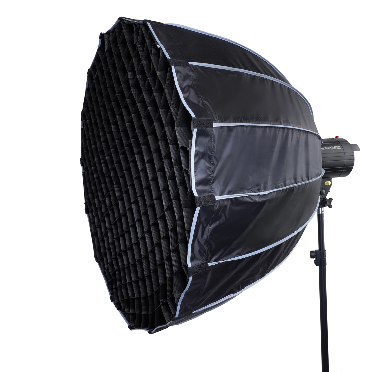 

55cm 90cm Quickly Release 16 Metal Rods Parabolic Deep Softbox +Honeycomb Grid with Bowens Mount for Photo Studio Flash Lamp