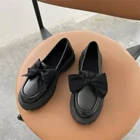 Ladies Shoes 2024 Brand Women's High Heels Classics Daily Pumps Butterfly-knot Women Round Toe Square Heel Slip on Shoes Women 2