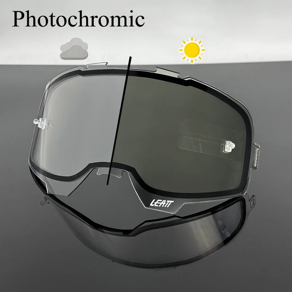 Enhanced Motorcycle Goggles Replacement Lenses - Transparent Mirror Finish