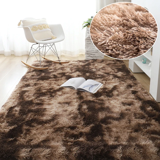 

14565 Hairy Rainbow Rugs for Children Bedroom Soft Furry Carpets Living Room Kids Baby Room Nursery Playroom Cute Room Decor Are