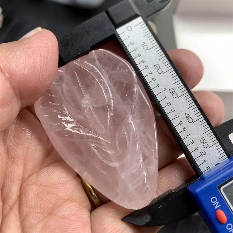 5.5cm Natural Crystal Rose Quartz Hand Source of Life Healing Stone Yoni Christmas Gift Collection Reiki Home Decoration Crafts 6