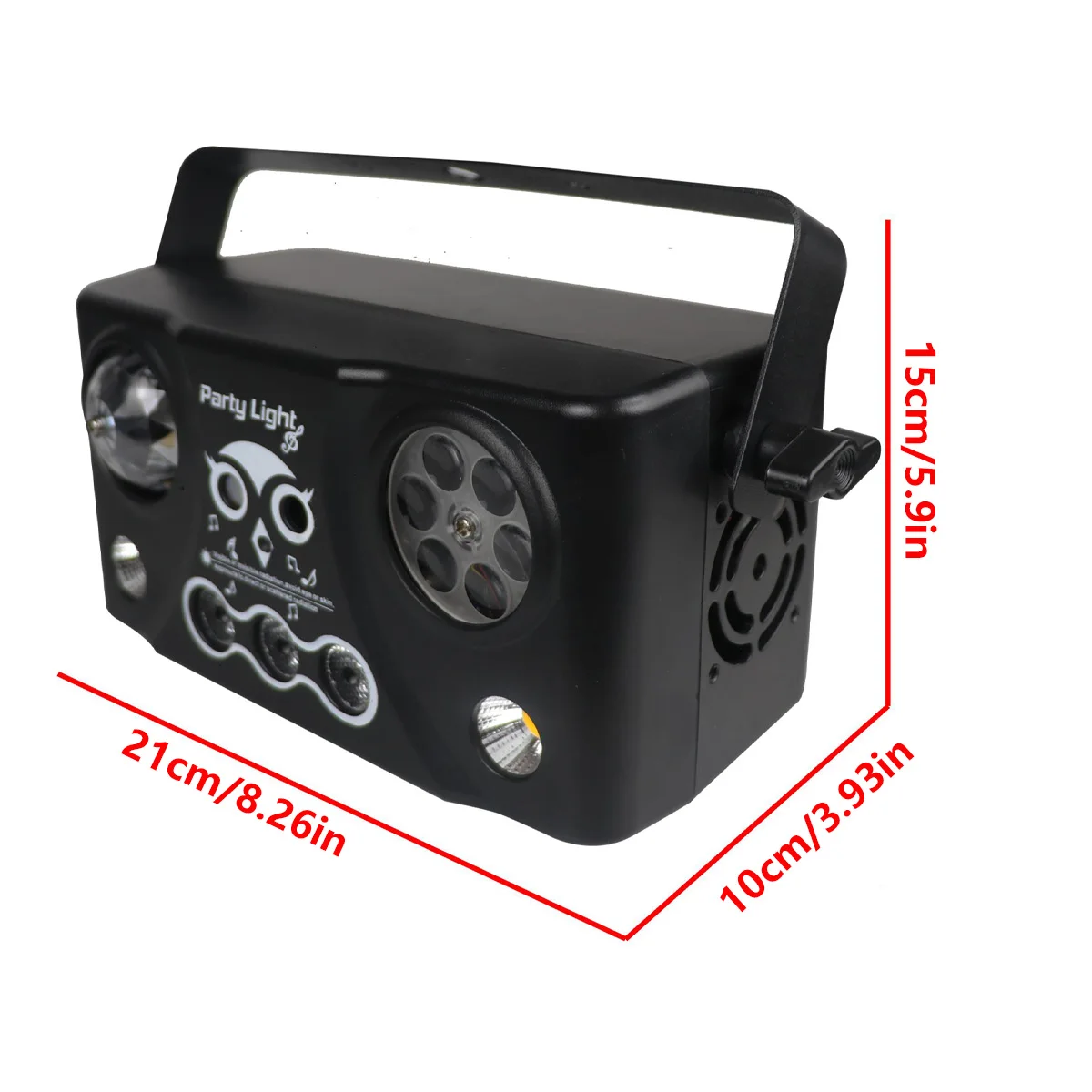 1pcs DJ Disco Carnival Light, Voice Control, Party Light RGB Projector with Remo