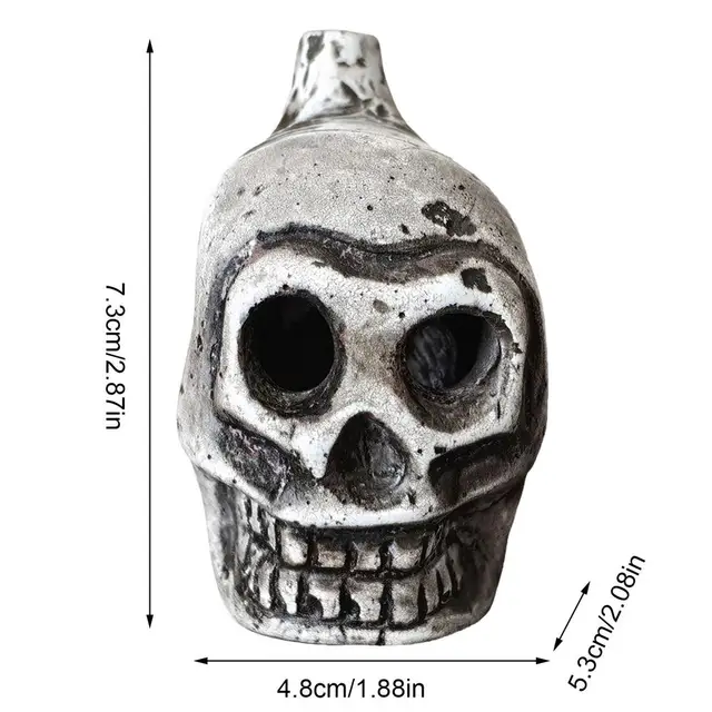 Sifflet De La Mort Cadeau Original Effrayant Sifflet Mort Aztèque 125dB - Réplique Authentique Argile - Cadeau Original Halloween Artefact Mexicain Cadeau Sifflet Azteque De La Mort