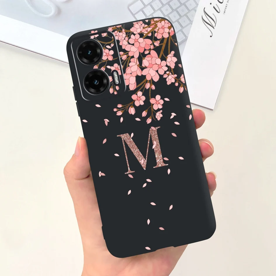 Chic Crown Letters Soft Silicone Back Cover for Moto G35 5G - 2024 Edition