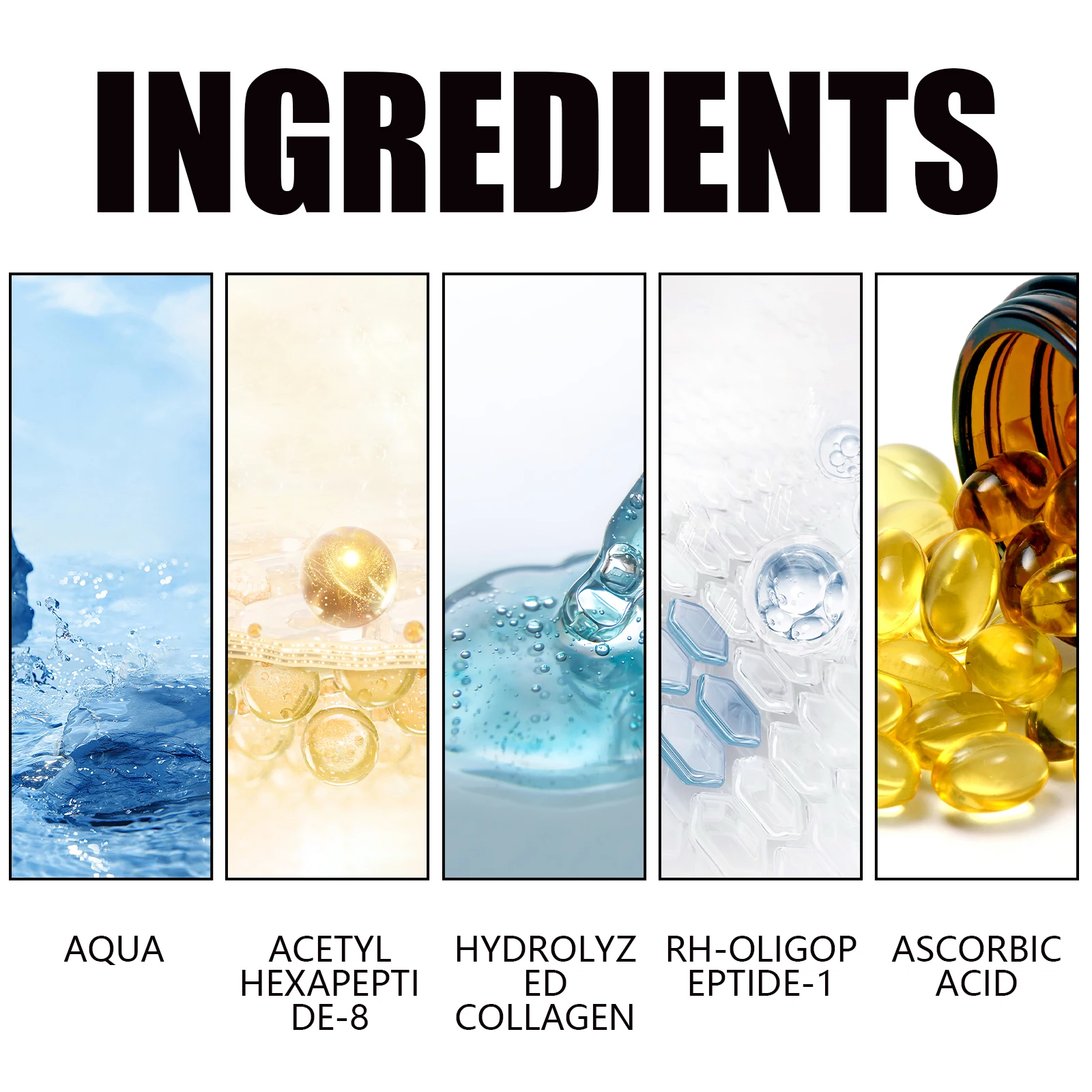 Egf Face Tightener Serum Improve Skin Dryness Fade Fine Lines Wrinkle Collagen Peptides Moisturizing Rejuvenation Facial Essence 5