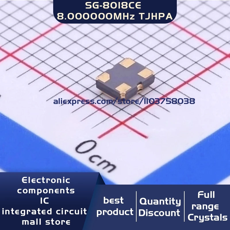 50 개/몫 X1G005211 SG-8018CE 8.000000MHz TJHPA 8mhz cmos 크리스탈 발진기 공진기 4SMD 재고 있음