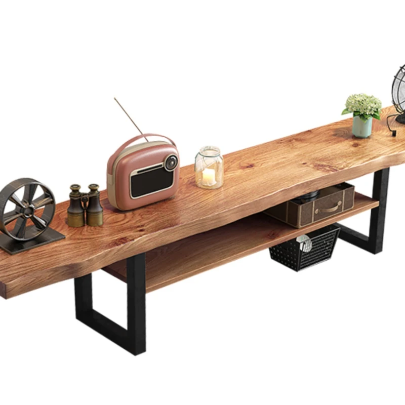 

Solid wood TV cabinet modern minimalist coffee table combination small unit bedroom simple living room