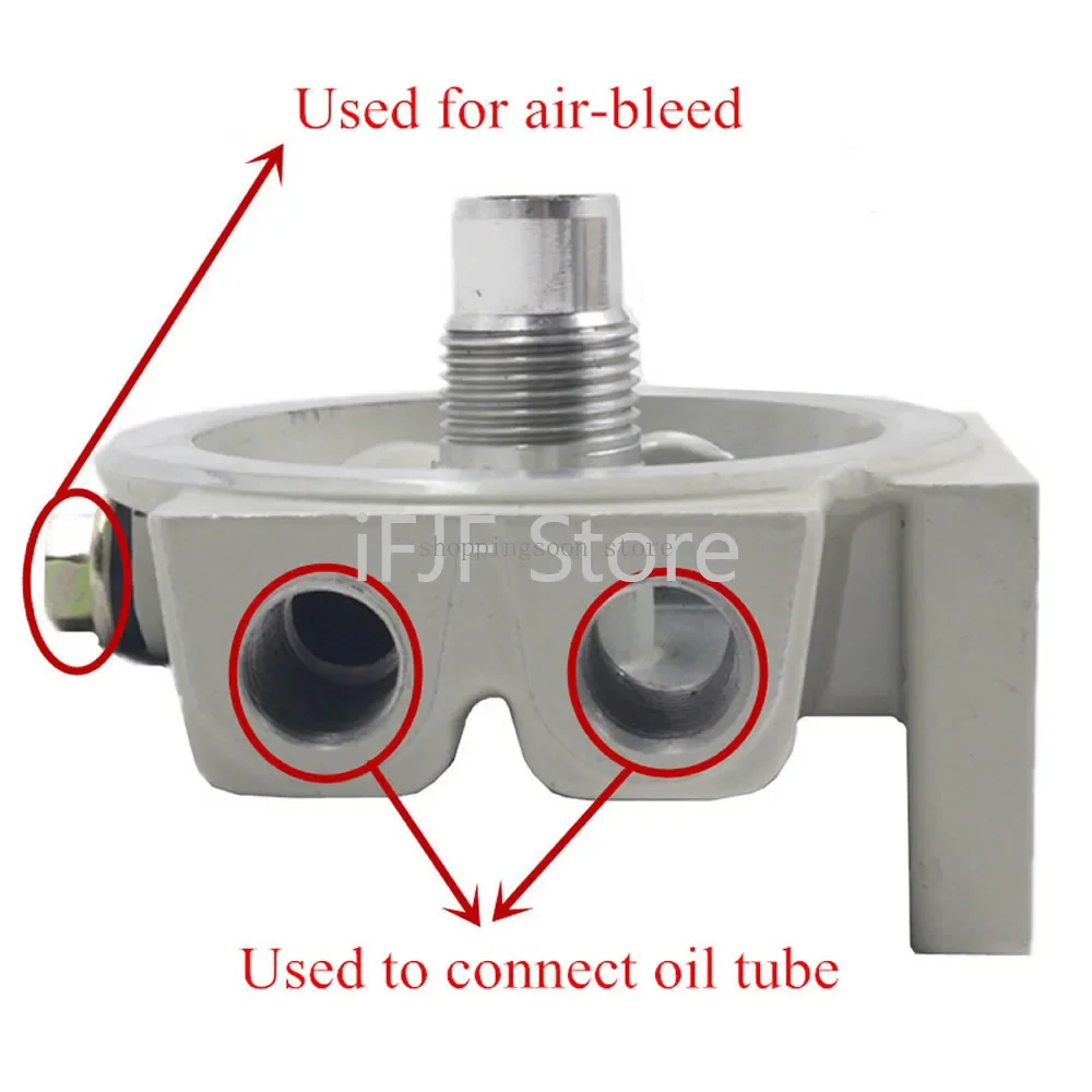 Motorcycle Fuel Filter Fuel Filter R12T Fuel Filter Base NPT ZG1/4-19 with 2 Fittings & 2 Plugs For 120AT S3240; For W712/75 OP 570 Oil Filter 5M2101-5M2107