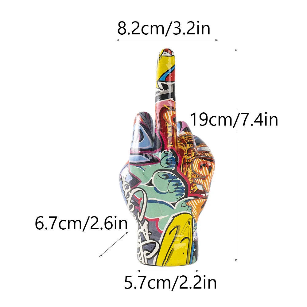 Edgy Graffiti Gesture Sculpture